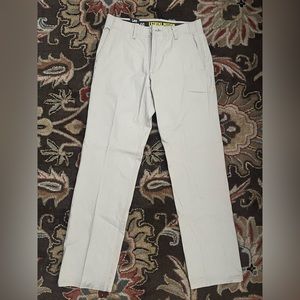 Lee Extreme Motion straight leg pants in off white cream khaki color